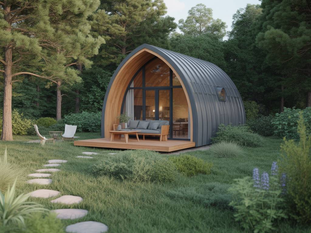 Concilier maison ronde et jardin permacole pour un mode de vie résilient et autosuffisant proche de la nature